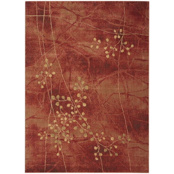 Nourison Somerset Flame Area Rug ST74 7'9" x 10'10"