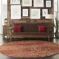thumbnail image 1 of Nourison Somerset Modern Botanical Flame 7'9" x ROUND Area Rug, (8' Round), 1 of 9