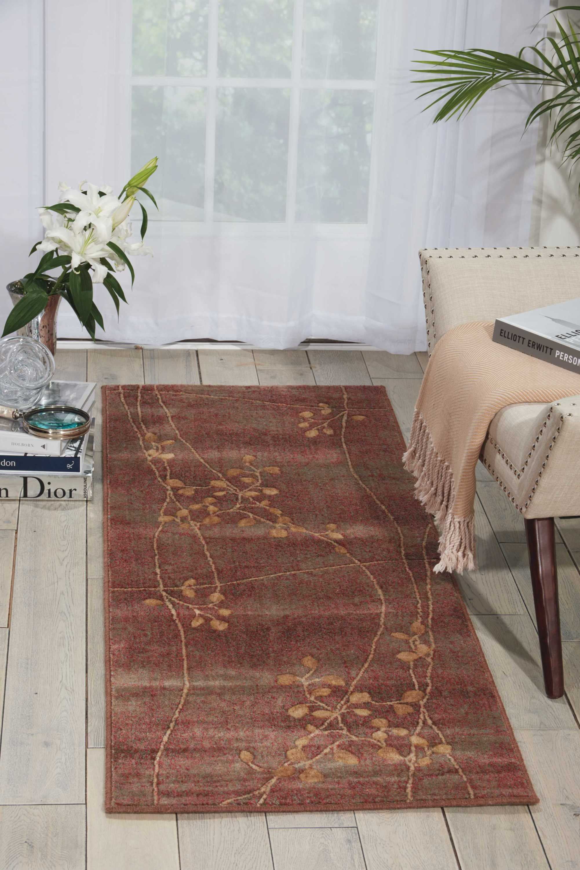 Nourison Somerset Modern Botanical Multicolor 2' x 5'9" Area Rug, (6' Runner)