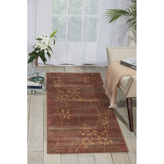 Nourison Somerset Modern Botanical Multicolor 2' x 5'9" Area Rug, (6' Runner)