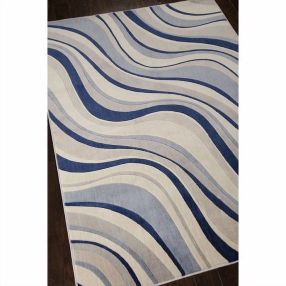 Nourison Somerset Ivory Blue Area Rug ST81 2' x 2'9"