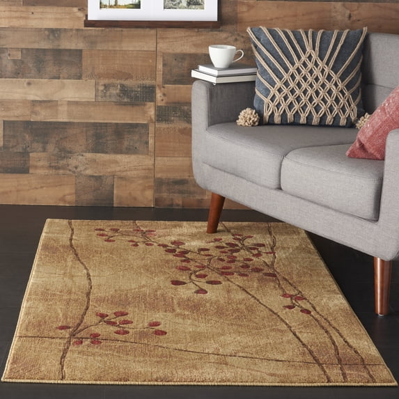Nourison Somerset Nature Latte 3'6" x 5'6" Area Rug, (4x6)