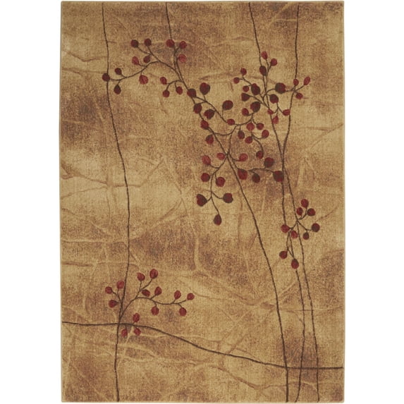 Nourison Somerset 5'3" x 7'5" Latte Rustic Indoor Rug