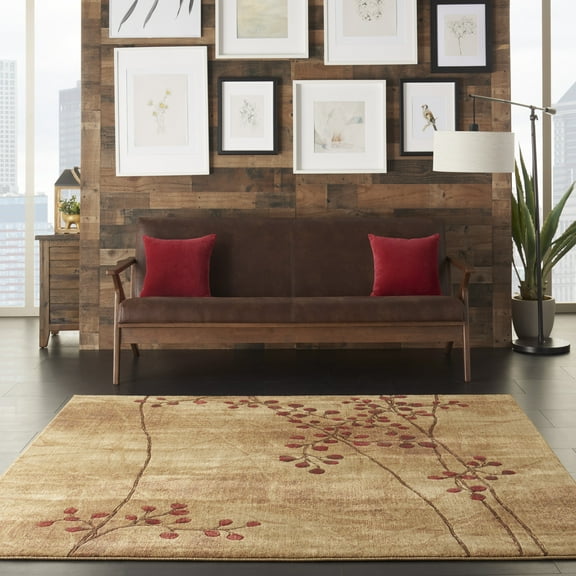 Nourison Somerset Nature Latte 6'7" x SQUARE Area Rug, (7 Square)