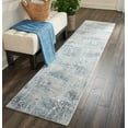 thumbnail image 1 of Nourison Somerset Nature Silver/Blue 2'3" x 10' Area Rug, (2x10), 1 of 6