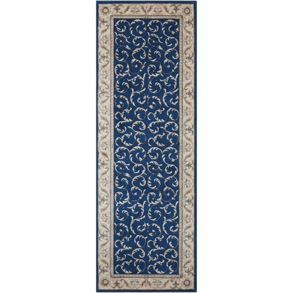 Nourison Somerset Navy Area Rug ST02 2'3" x 8'