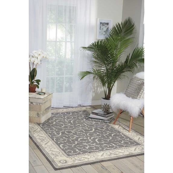 Nourison Somerset 2' x 2'9" Charcoal Indoor Rug
