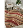 thumbnail image 1 of Nourison Somerset Striped Multicolor 7'9" x 10'10" Area Rug, (8x11), 1 of 5