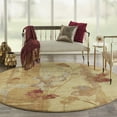 thumbnail image 1 of Nourison Somerset Traditional Floral Beige 7'9" x ROUND Area Rug, (8' Round), 1 of 8