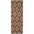 thumbnail image 1 of Nourison  Spectrum Area Rug Beige/Red 5'3" x 7'5" 6' x 9' Indoor,Handmade Bedroom,Dining Room,Living Room Burgundy Transitional, 1 of 5