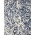 thumbnail image 1 of Nourison Splendid Modern Abstract High-Low Indoor Area Rug Navy Ivory 7'10" x 9'10", 1 of 8