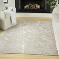 thumbnail image 1 of Nourison Splendid Modern Mocha Ivory 3'11" x 5'11" Area Rug (4x6), 1 of 8
