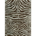 thumbnail image 1 of Nourison Splendor Aqua Brown Shag Area Rug, 1 of 3