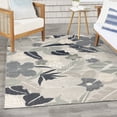 thumbnail image 1 of Nourison Suncoast 5'3" x 7'3" Grey Navy Tropical Rug, 1 of 9