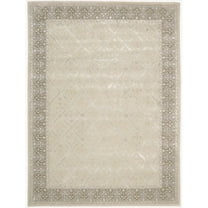 Nourison  Symphony Hand-tufted Area Rug Brown 3'6" x 5'6" Contains Latex 3' x 5' Indoor,Handmade Navy Rectangle