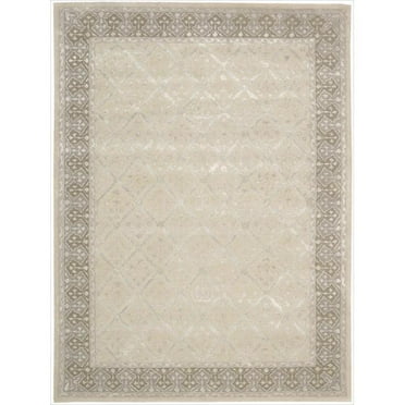 Nourison  Symphony Hand-tufted Area Rug Brown 3'6" x 5'6" Contains Latex 3' x 5' Indoor,Handmade Navy Rectangle