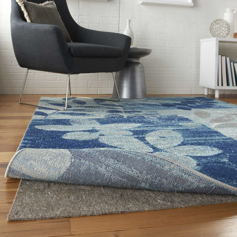 Nourison Synthetic Rug Pad, 6 x 9, Blue/Gray