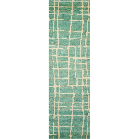 Nourison Tahoe Modern Area Rug 2'3" x 8' Runner 8' Runner Runner, Indoor Living Room, Bedroom Black