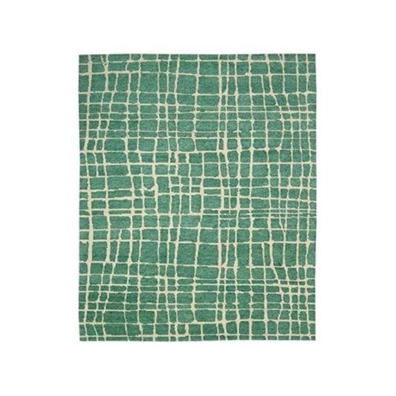 Nourison Tahoe Modern Area Rug 7' 9" x 9' 9" 8' x 10' Indoor,Handmade Living Room,Bedroom,Dining Room Green Rectangle