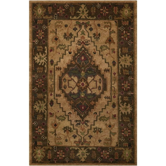 Nourison Tahoe Beige Area Rug Beige 8'6" x 11'6"
