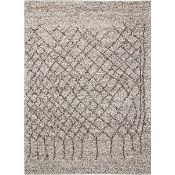 Nourison Tangier Bone Area Rug TAN05 5' x 7'