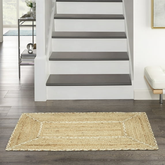 Nourison Terrazzo Jute 2' x 3' Natural Farmhouse Indoor Rug
