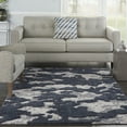 thumbnail image 1 of Nourison Textured Contemporary Abstract Blue/Grey 5'3" x 7'3" Area Rug, (5' x 7'), 1 of 9