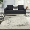 thumbnail image 1 of Nourison Textured Contemporary Modern Abstract Ivory Blue 5'3" x 7'3" Area Rug, (5' x 7'), 1 of 9