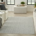 thumbnail image 1 of Nourison Textured Home 6' x 9' Ivory Grey Farmhouse Indoor Rug, 1 of 9