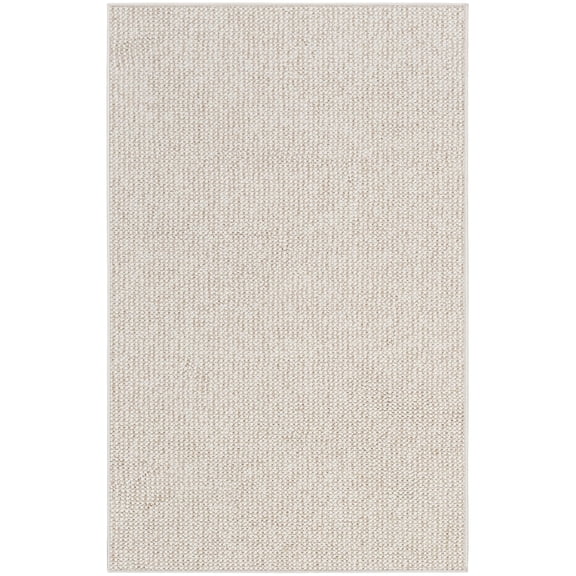 Nourison Textured Home Modern Indoor Rug Ivory Beige 2'2" x 3'9"