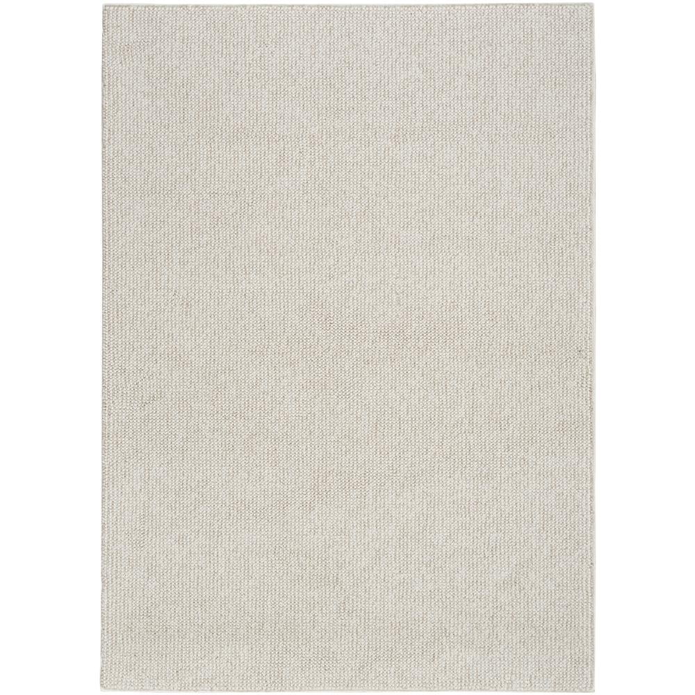 Nourison Textured Home All-over design Ivory Beige 5'3" x 7' Area Rug (5x7)