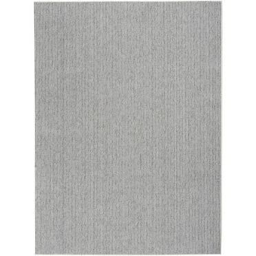 Nourison Textured Home All-over design Ivory Grey 7'10" x 9'10" Area Rug (8x10)