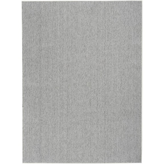 Nourison Textured Home All-over design Ivory Grey 7'10" x 9'10" Area Rug (8x10)