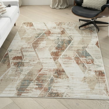 Nourison Thalia 5'3" x 7'3" Cream Multicolor Modern & Contemporary Indoor Rug