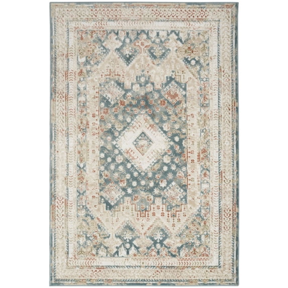 Nourison Thalia Bohemian Traditional Indoor Rug Green Ivory 5'3" x 7'3"