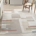 thumbnail image 1 of Nourison Thalia 5'3" x 7'3" Ivory Multicolor Modern & Contemporary Indoor Rug, 1 of 8