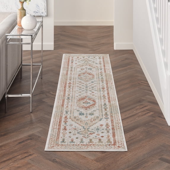 Nourison Thalia Vintage Beige Multicolor 2'2" x 10' Area Rug (2x10)