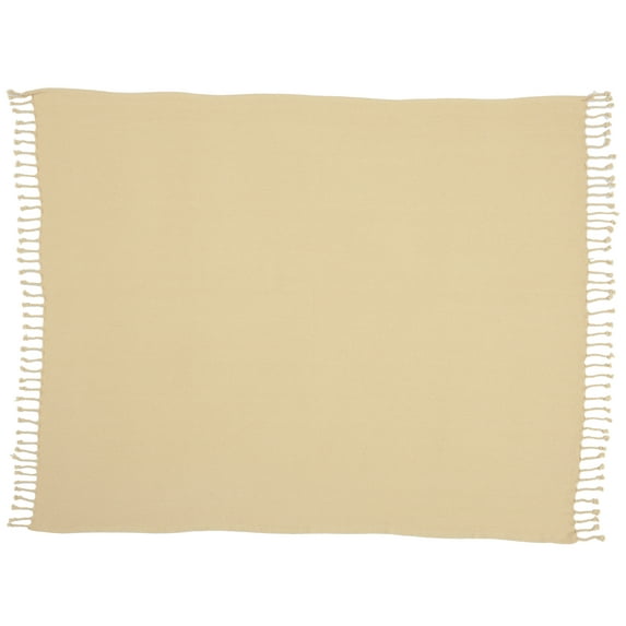 Nourison Throw Beige Decorative Throw Blanket , 50X60
