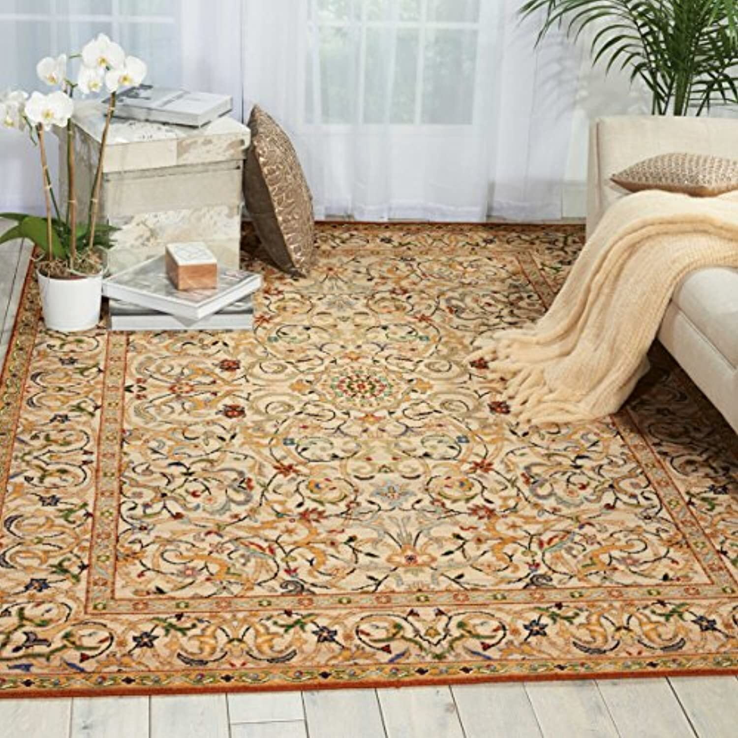 Nourison Timeless Area Rug-Color:Copper,Shape:Rectangle,Size:8'6