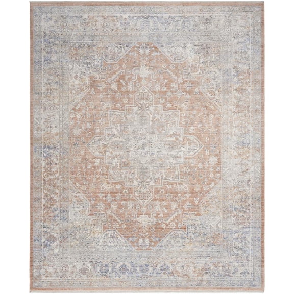Nourison Timeless Classics Persian Blue Multicolor 7'10" x 10' Area Rug (8x10)