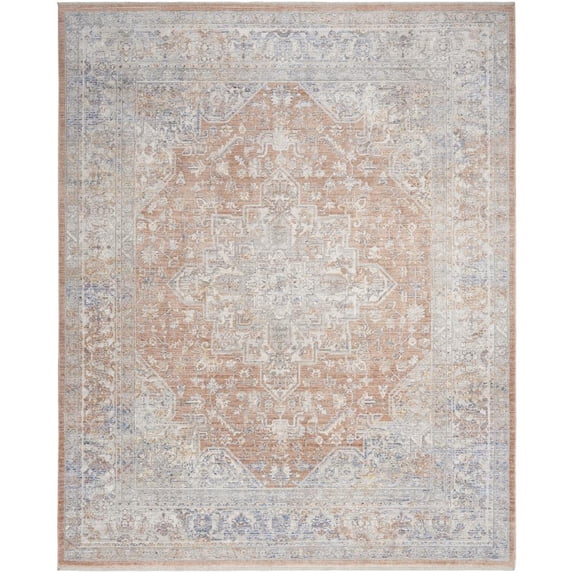 Nourison Timeless Classics Persian Blue Multicolor 7'10" x 10' Area Rug (8x10)