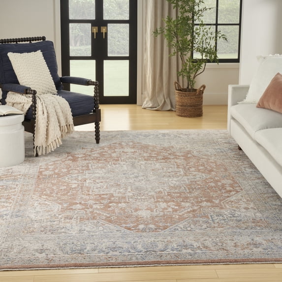 Nourison Timeless Classics Persian Blue Multicolor 9'10" x 13' Area Rug (10x13)