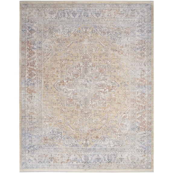 Nourison Timeless Classics Persian Grey Gold 8'6" x 11'4" Area Rug (9x11)
