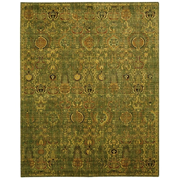 Nourison Timeless Green Gold Area Rug