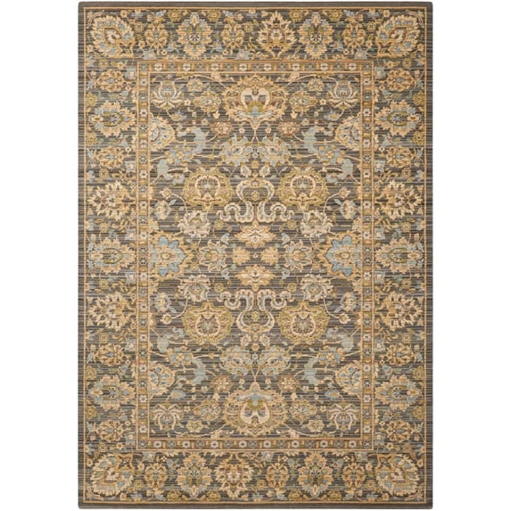Nourison Timeless Opal/Grey Area Rug Opal/Grey 2'3" x 3'