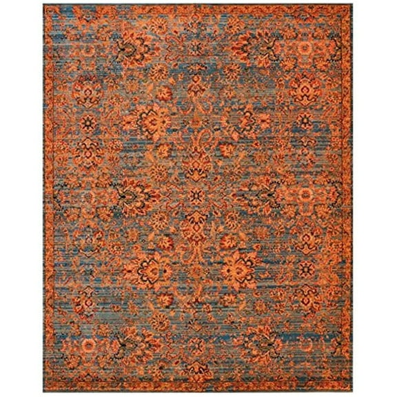 Nourison Timeless Teal Area Rug TML08 5'6" x 8'