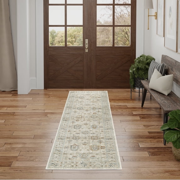 Nourison Traditional Home Persian Ivory Beige 2'3" x 8' Area Rug (2x8)