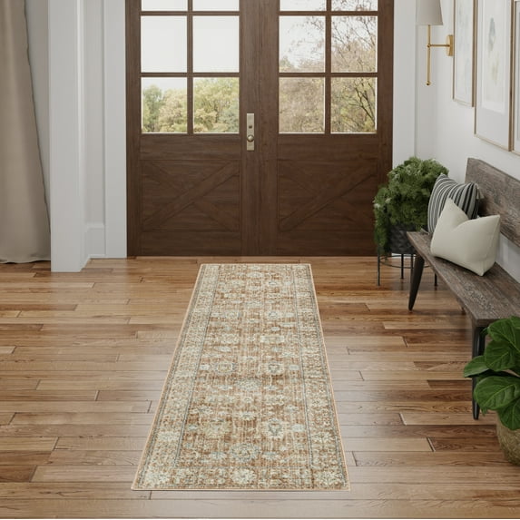 Nourison Traditional Home Persian Terracotta 2'3" x 8' Area Rug (2x8)