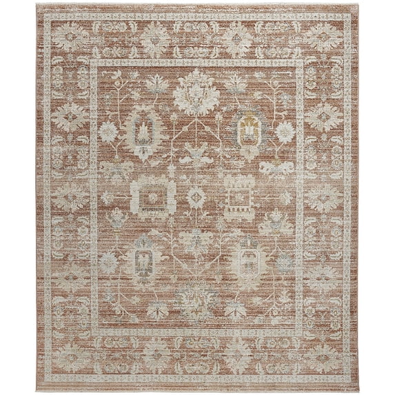 Nourison Traditional Home Persian Terracotta 7'10" x 10'1" Area Rug (8x10)
