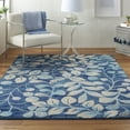thumbnail image 1 of Nourison Tranquil Contemporary Botanical Navy 4' x 6' Area Rug, (4' x 6'), 1 of 8